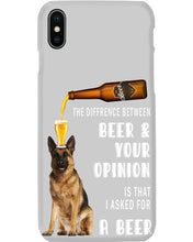 Load image into Gallery viewer, German Shepherd Beer And Your Opinion Gift For Dog Lovers Phone case
