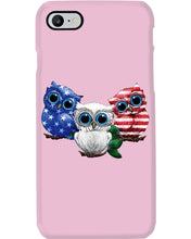 Load image into Gallery viewer, Lovely Phone Case Three Owl With US Flag Gift For Owl Lovers Phone case

