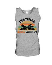 Load image into Gallery viewer, Certified Book Addicts Retro Vintage Gift For Books Lovers Unisex Tank Top

