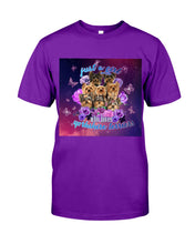 Load image into Gallery viewer, A Girl Loves Yorkshire Terrier Gift For Dog Lovers Guys Tee
