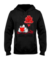 Load image into Gallery viewer, Penguin Forever Love With Red Heart Balloon Gift For Penguin Lovers Hoodie
