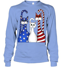 Load image into Gallery viewer, Cat Happy America  Independence's Day Special Custom Design Unisex Long Sleeve
