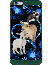 Load image into Gallery viewer, Lovely Phone Case Twinkling Blue Heart Gift For Goat Lovers Phone case
