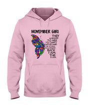 Load image into Gallery viewer, Birthday Gift For November Girl They Whispered To Her You Cannot Withstand The Storm Hoodie

