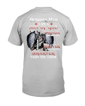 Load image into Gallery viewer, October Man Son Of God Birthday Meaningful Gift For Men Guys Tee
