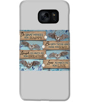 Load image into Gallery viewer, Do What Makes You Happy With Bats Gift For Girls Phone case
