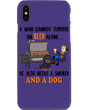 Load image into Gallery viewer, A Man Loves Beer And Dachshund Gift For Dog Lovers Phone case
