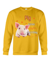 Load image into Gallery viewer, Pig Kisses Fix Everything Gift For Pig Lovers Sweatshirt
