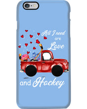 Load image into Gallery viewer, All I Need Are Love And Hockey Gift For Hockey Players Phone case
