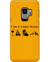 Load image into Gallery viewer, Simple Woman Loves Wine Camping Shoes And Climbing Phone case
