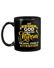 Load image into Gallery viewer, Coffee Cup And On The 8th Day God Created Nurses  Custom Gift For Nurse Mug
