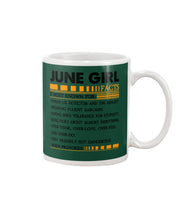 Load image into Gallery viewer, June Girl Facts Very Friendly But Dangerous Custom Design Mug
