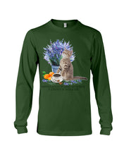 Load image into Gallery viewer, Cat With Coffee Is The Satisfaction Gift For Cat Lovers Unisex Long Sleeve
