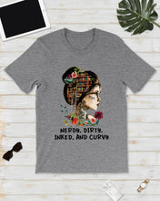 Load image into Gallery viewer, Nerdy Dirty Inked And Curvy Funny Gift For Friends Guys Tee
