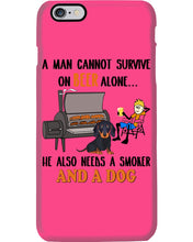 Load image into Gallery viewer, A Man Loves Beer And Dachshund Gift For Dog Lovers Phone case
