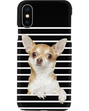 Load image into Gallery viewer, ln Chihuahua Horizontal Stripes Gift For Dog Lovers Phone case
