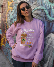 Load image into Gallery viewer, The Quarantine Time With Yarn And Coffee Gift For Women Sweatshirt
