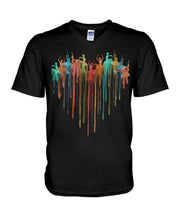 Load image into Gallery viewer, Heart Love Simple Special   Custom Design For Ballet Lovers Guys V-Neck
