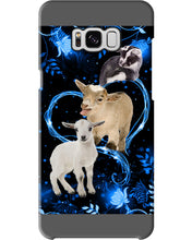 Load image into Gallery viewer, Lovely Phone Case Twinkling Blue Heart Gift For Goat Lovers Phone case
