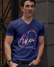 Load image into Gallery viewer, Hope For A Cure Multiple Sclerosis Awareness Guys V-Neck
