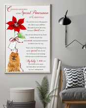 Load image into Gallery viewer, Pomeranian Cherished Memories At Christmas Gift For Dog Lovers Vertical Poster
