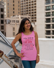 Load image into Gallery viewer, I Know You're Not Technically My Mom But Your Love Keep Me From Prison Ladies Flowy Tank
