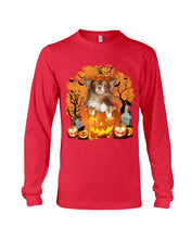 Load image into Gallery viewer, Chihuahua Book Pumpkin Halloween Gift For Dog Lovers Unisex Long Sleeve
