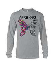 Load image into Gallery viewer, Birthday Gift For April Girl They Whispered To Her - I'm The Storm Unisex Long Sleeve
