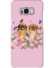 Load image into Gallery viewer, Pekingese With Peonies Gift For Dog Lovers Phone case
