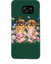 Load image into Gallery viewer, Pekingese With Peonies Gift For Dog Lovers Phone case
