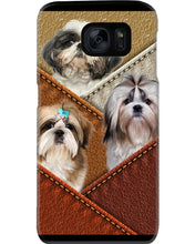 Load image into Gallery viewer, Three Cute Shih Tzu In Bag Gift For Dog Lovers Phone case
