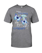 Load image into Gallery viewer, Nursing Is A Work Of Heart  Unique Custom Design Guys Tee

