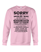Load image into Gallery viewer, Spoiled Wife Of December Freaking Awesome Grumpy Old Husband For Birthday Gift Sweatshirt
