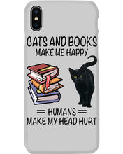 Load image into Gallery viewer, Cats And Books Make Me Happy - Cats And Books Lovers Gifts Phone case
