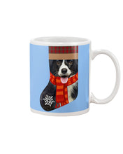 Load image into Gallery viewer, Santa Border Collie In Stock Gift For Dog Lovers Mug
