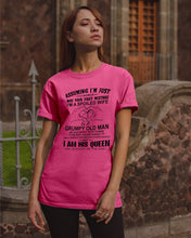 Load image into Gallery viewer, A Spoiled Wife Of An October Grumpy Old Man Birthday Meaningful Gift Guys Tee
