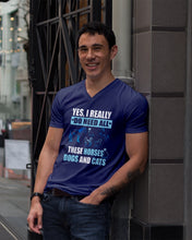 Load image into Gallery viewer, I Do Need All These Horses Dogs And Cats Guys V-Neck
