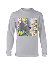 Load image into Gallery viewer, Hummingbird With English Daisy Gift For Birds Lovers Unisex Long Sleeve
