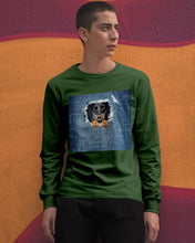 Load image into Gallery viewer, Blue Phone Case With Dachshund Face Gift For Dachshund Lovers Unisex Long Sleeve
