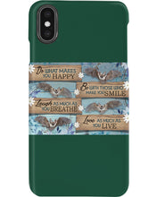 Load image into Gallery viewer, Do What Makes You Happy With Bats Gift For Girls Phone case
