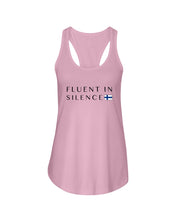 Load image into Gallery viewer, Fluent In Silence Custom Design For Personalized Nation Gift Ladies Flowy Tank
