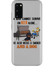 Load image into Gallery viewer, A Man Loves Beer And Dachshund Gift For Dog Lovers Phone case
