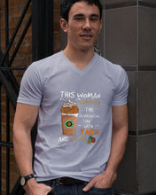 Load image into Gallery viewer, The Quarantine Time With Yarn And Coffee Gift For Women Guys V-Neck
