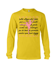 Load image into Gallery viewer, Ballet Words Pink Pattern Gift For Ballet Dancer Unisex Long Sleeve
