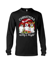 Load image into Gallery viewer, Penguin Christmas Merry And Bright Gift For Penguin Lovers Unisex Long Sleeve
