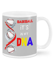 Load image into Gallery viewer, Baseball Be My DNA Gift For Sport Lovers Mug
