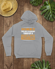 Load image into Gallery viewer, Sorry This Guy Is Already Taken By A Smart And Sexy Redhead Gift For Men Hoodie
