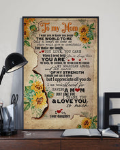 Load image into Gallery viewer, Present For  Mama You Mean The World To Me Custom Design Vertical Poster
