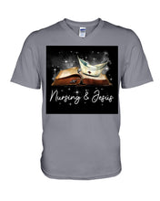 Load image into Gallery viewer, Nursing And Jesus Gift For Family Guys V-Neck
