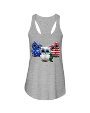 Load image into Gallery viewer, Lovely Phone Case Three Owl With US Flag Gift For Owl Lovers Ladies Flowy Tank

